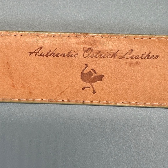 Genuine Full-quill Ostrich leather Wester-style Belt Women\'s  US 10 NWOT Rodeo main image 5